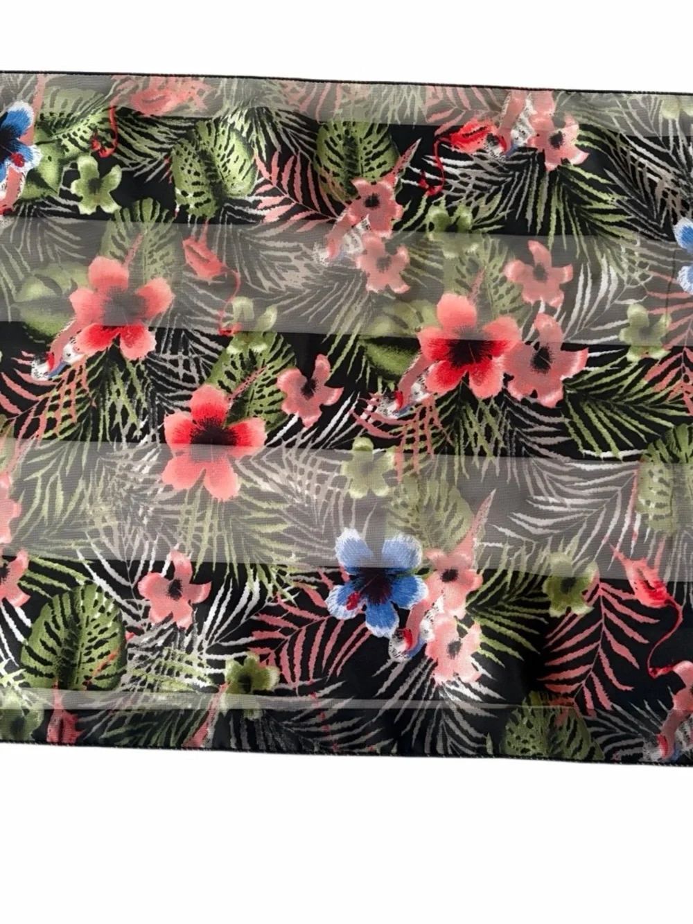 Kenneth Cole 100% silk scarf, & Black Tropical Floral scarf, silk feel set (2) - Picture 6 of 8